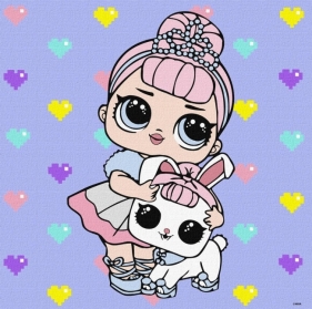 Malowanie po numerach - L.O.L. Surprise! 40x40cm