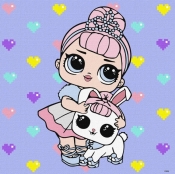 Malowanie po numerach - L.O.L. Surprise! 40x40cm