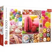 Trefl, Puzzle 1000: Cukierki - kolaż (10469) (Uszkodzone opakowanie)