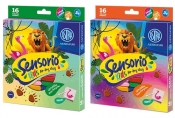 Sensorio Kids, Lekka masa plastyczna Dżungla, 16 kolorów
