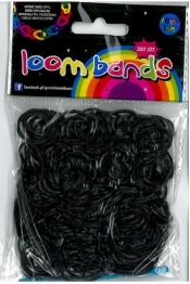 GUMKI LOOM BANDS 300 SZT CZARNE