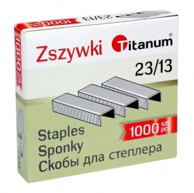 Zszywki Titanum 23/13, 1000 szt. (101229)