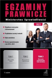 Egzaminy prawnicze Ministerstwa Sprawiedliwości 2023. Tom 3. Wzory pism z komentarzami. Etyka zawodo - Grzegorz Dąbrowski