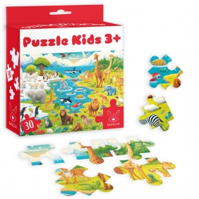 Puzzle Kids: Dzikie Zwierzęta