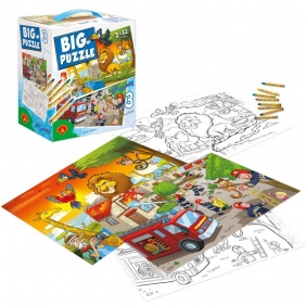 Big Puzzle 3 – Zwierzęta Afrykańskie/Straż Pożarna (2469)
