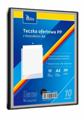 Teczka ofertowa A4 PP + 10 koszulek czarna