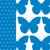 Serwetka BRIGHT BUTTERFLY blue