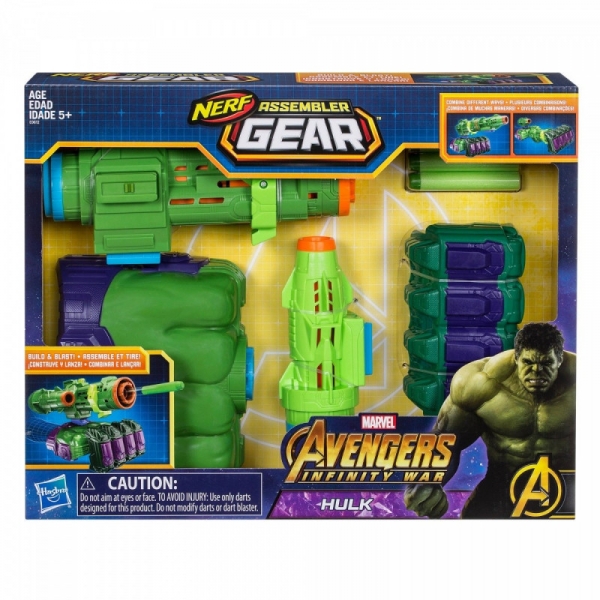 Wyrzutnia Nerf Avengers Infinity War Hulk Assembler Gear (E0612)