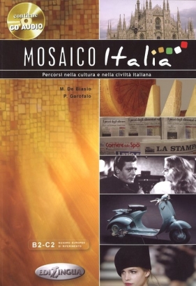 Mosaico Italia książka + płyta CD audio - Marco De Biasio, Pierre Garofalo