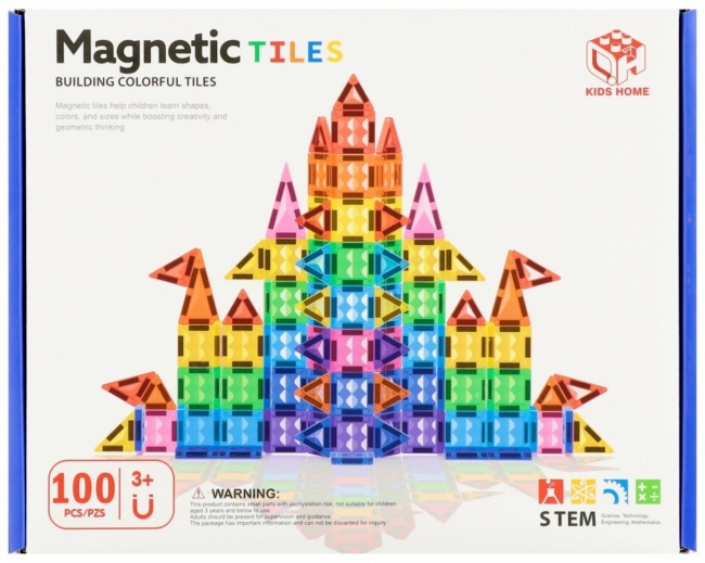 Klocki magnetyczne 100 elementów