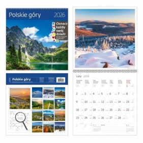 Kalendarz 2026 30x30 Polskie góry