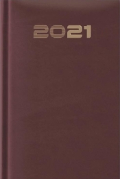 Terminarz 2021 A5 Standard bordowy