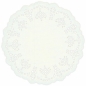 Serwetki papierowe okrągłe 11,5cm/35 szt. - białe (417867)