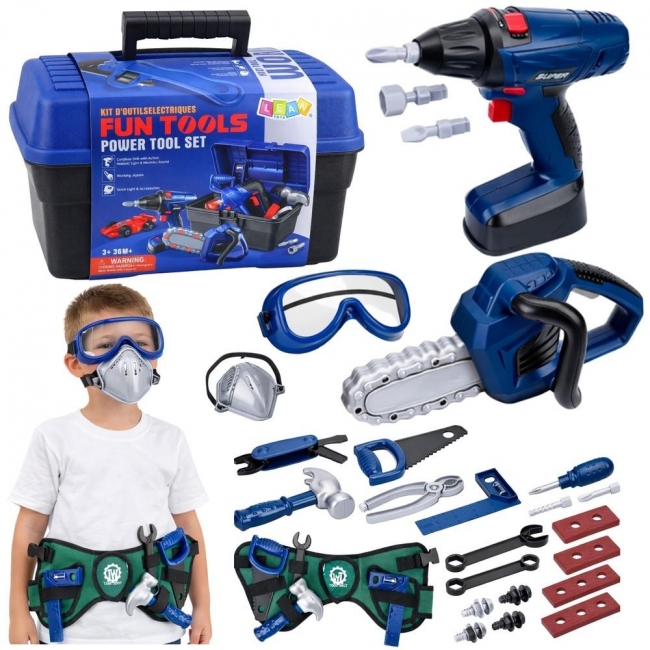 Zestaw małego majsterkowicza ze srzynką 30el.