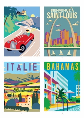 Art therapy. Kolorowanka antystresowa. Plakaty vintage. 40 plansz do kolorowania - Opracowanie zbiorowe