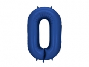 Balon foliowy cyfra 0 86cm granat