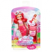 Barbie Dreamtopia. Bąbelkowa mała syrenka czerwona (DVM97)