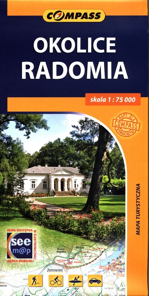 Okolice Radomia mapa turystyczna 1:75 000