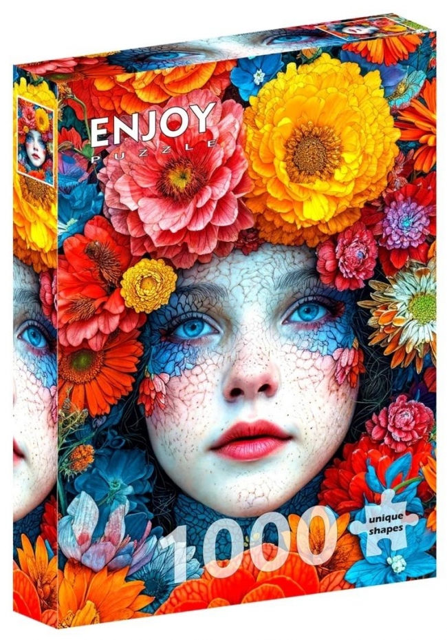 Puzzle 1000 Kwiatowy makijaż