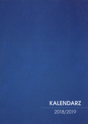 Kalendarz 2018/2019 nauczycielski niebieski
