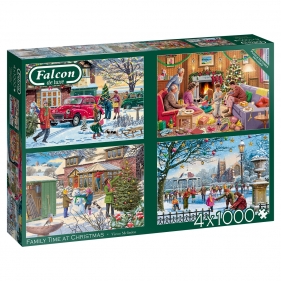 Puzzle 4x1000: Falcon - Rodzinne święta (11269)