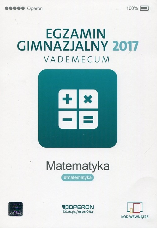 Egzamin gimnazjalny 2017 Matematyka Vademecum