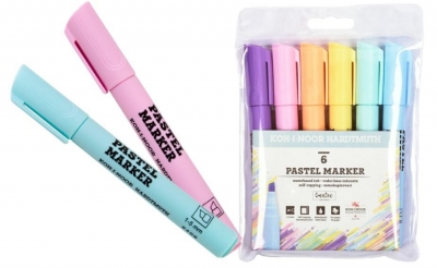 <img src='https://webimage.pl/pics/694/3/d8593539343073.jpg' style='height:440px' /> Marker Pastelowy 6 kolorów