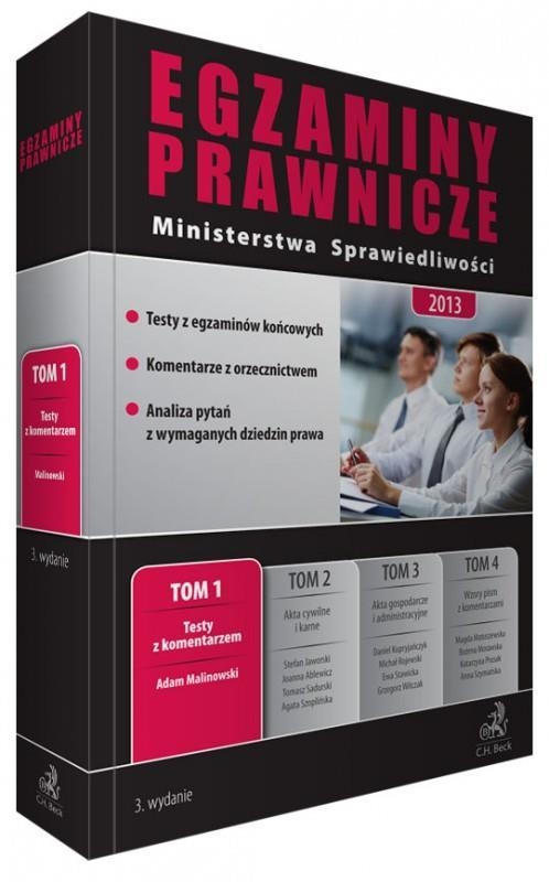 Egzaminy prawnicze Ministerstwa Sprawiedliwości 2013 tom 1