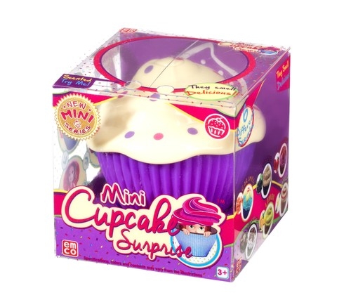 Mini cupcake Babeczka z niespodzianką jasnofioletowa