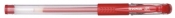 Długopis żelowy Donau przeźroczysty czerwony 0,5mm (734200104)
