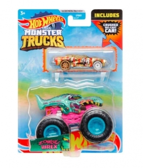 Zestaw pojazdów Monster Trucks Zombie Wrex Pojazd 1:64 + Autko 2-pak (GRH81/HDC03)