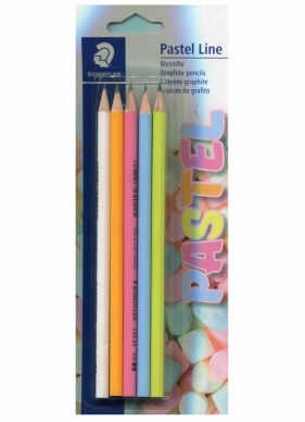 Ołówek Norica sześciokątny Pastel Line 2HB 5szt
