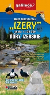 Mapa turyystyczna - Izery, Góry Izerskie 1:25 000 - Opracowanie zbiorowe