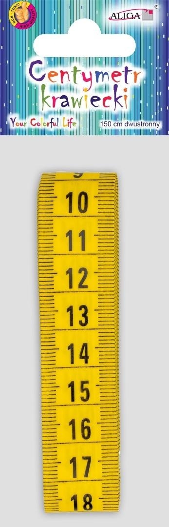 Centymetr krawiecki dwustronny 150cm