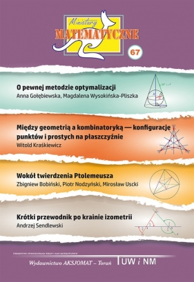 Miniatury matematyczne 67 - Anna Gołębiewska, Magdalena Wysokińska-Pliszka, Witold Kraśkiewicz