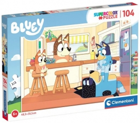 Clementoni, Puzzle Super Kolor 104: Bluey (27169)