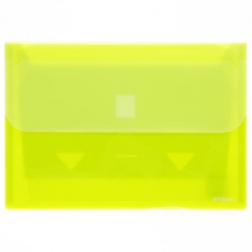 Teczka plastikowa Ev-corp z kieszeniami koperta na dokumenty kolor: żółty (18703)