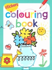 Coloring book z naklejkami kwiaty - Praca zbiorowa