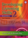 Developing Listening Skills 2 Transcripts and answer key Casey Malarcher