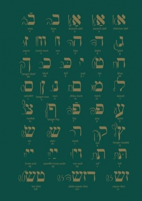 Notes Alfabet Yiddish - Zielony