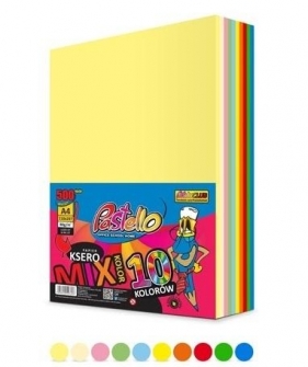 Papier ksero A4 80g 10 kolorów 500 arkuszy