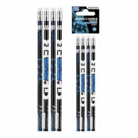 Ołówek z gumką HB Pad 4szt