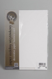 Papier wizytówkowy A4 20 arkuszy 240g/m2 - Białe prążki - <br />