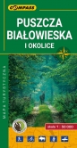 Puszcza Białowieska mapa laminowana