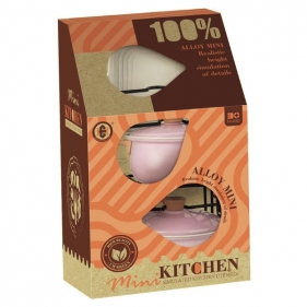 Zestaw garnków metalowych na stojaku, 8 el. (128696)