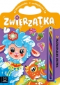 Zwierzątka. Zaczarowana kredka. Malowanka z naklejkami - Anna Podgórska