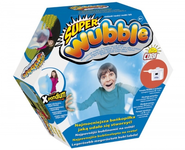 WUBBLE Super bańkopiłka z pompką, Niebieska (NSI-80890-3)