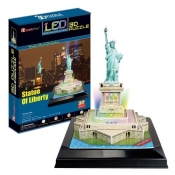 Puzzle 3D: LED - Statua Wolności (306-01069)