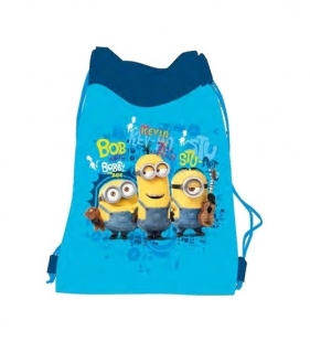 Worek na obuwie Minionki niebieski