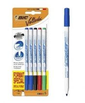 Marker suchościeralny Velleda Fine 5kol BIC